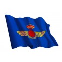 Pegatina plana grande bandera Ejército del aire