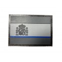 Parche bandera España PVC línea azul