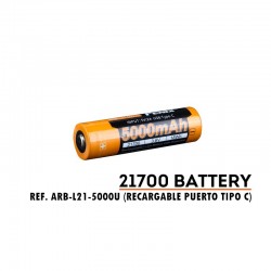 Batería 21700 de 5000 mAh carga micro USB
